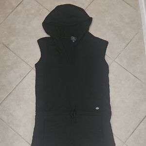 Black Hooded Jumpsuit